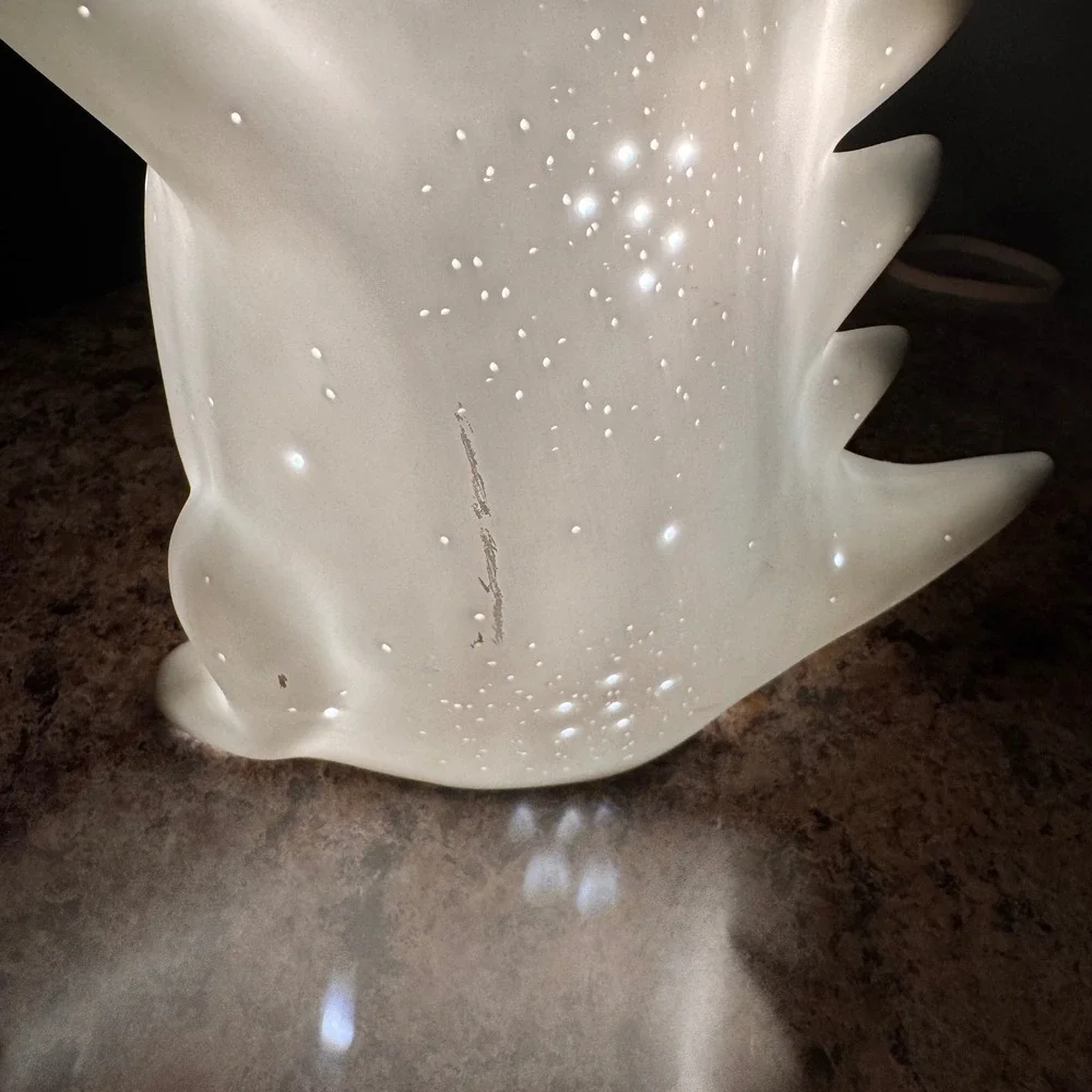Kids Dinosaur Night‎ Light Lamp Sft White Glow Bedroom Nursery Decor Accent LED